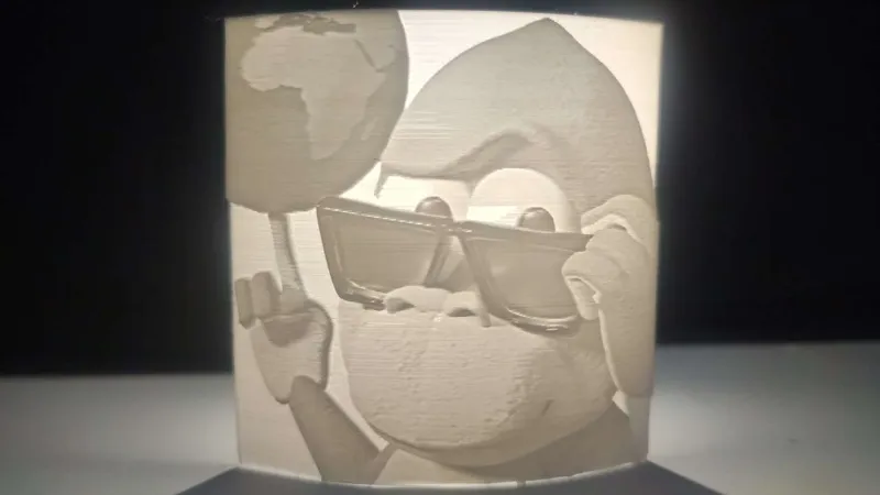 Bonzi Buddy Lithophane