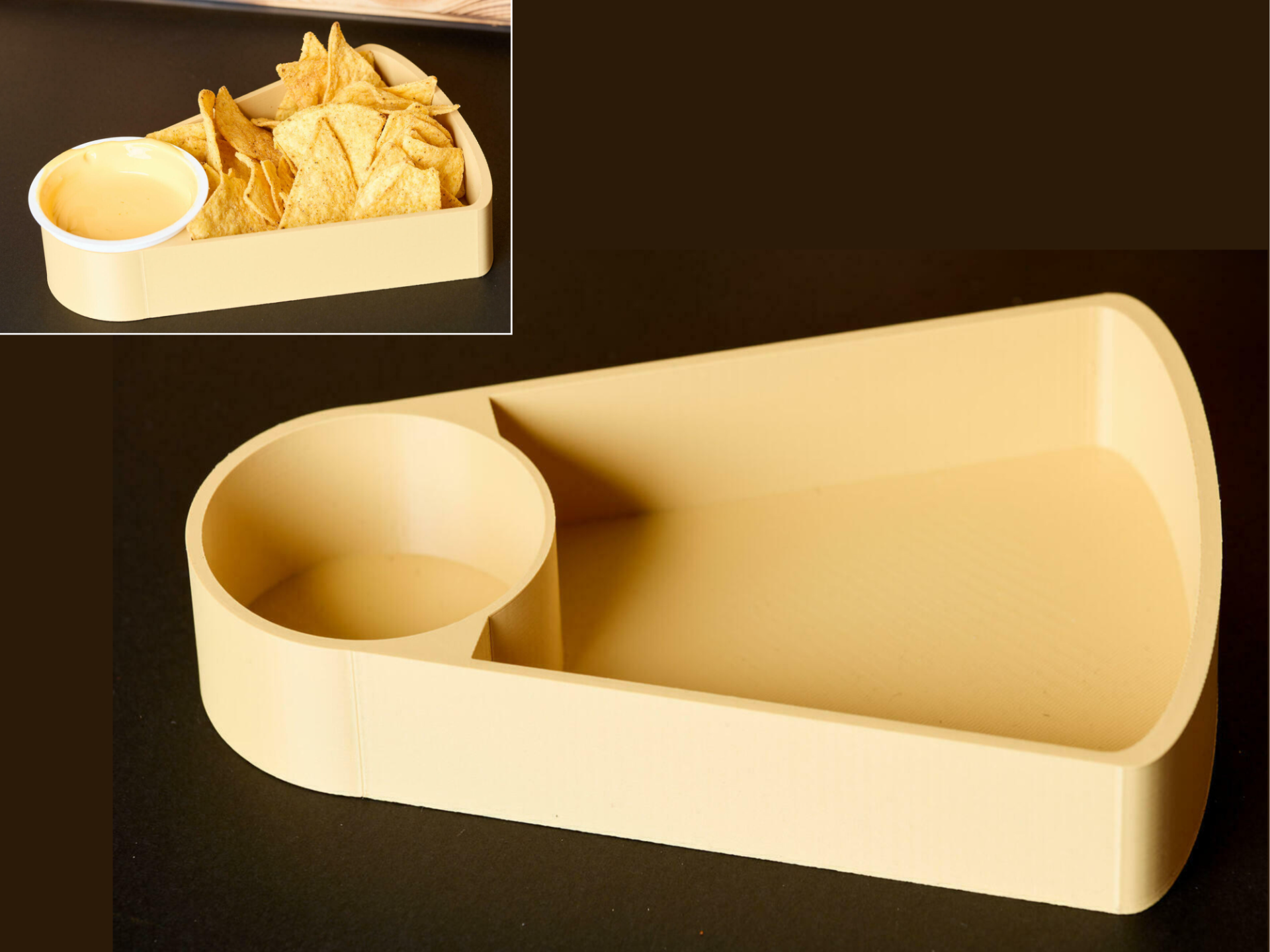 Nacho Schale & Saucenhalter Bowl with Sauce Holder