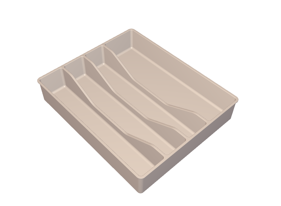 Miniatura 4 do modelo 3D Kitchen Drawer Trays 