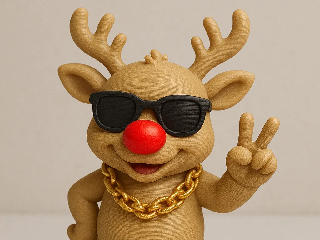 Sacho Rudolph Model Cool Rudolph with the Red Nose - Free 3D Print Model - MakerWorld