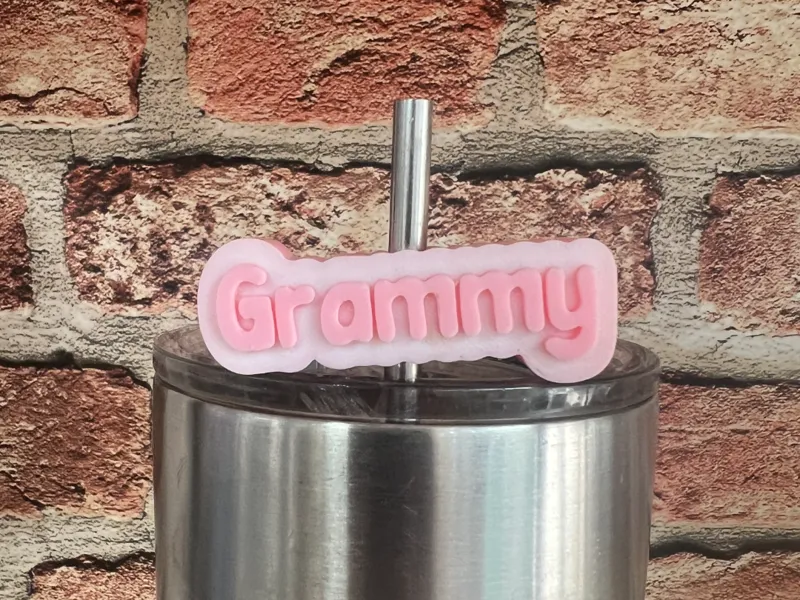 Grammy Straw Topper