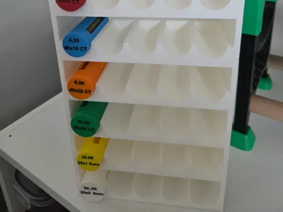 Stackable Holder for Coin Rolls