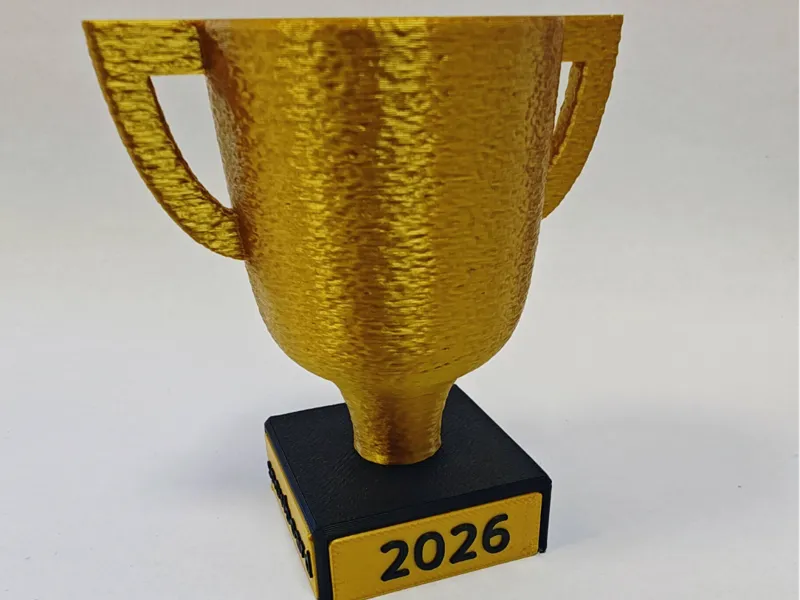 Small Trophy Editable text