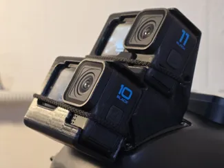 Cookie Fuel Double GoPro Safe mount for Skydiving