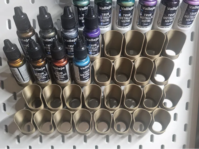 X8 17ml Paint Bottle IKEA Skadis Rack