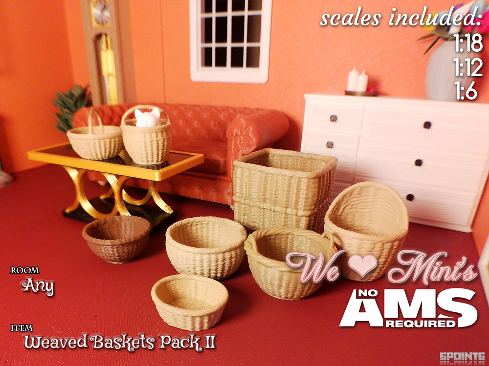WLM - Weaved Ratten & Wicker Baskets Pack II