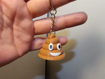Emoji Poop keychain