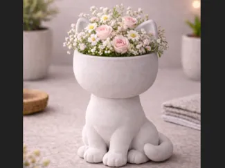 Vaso em forma de Gato muito fofinho 