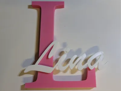Lina Name Hanger Initials Name
