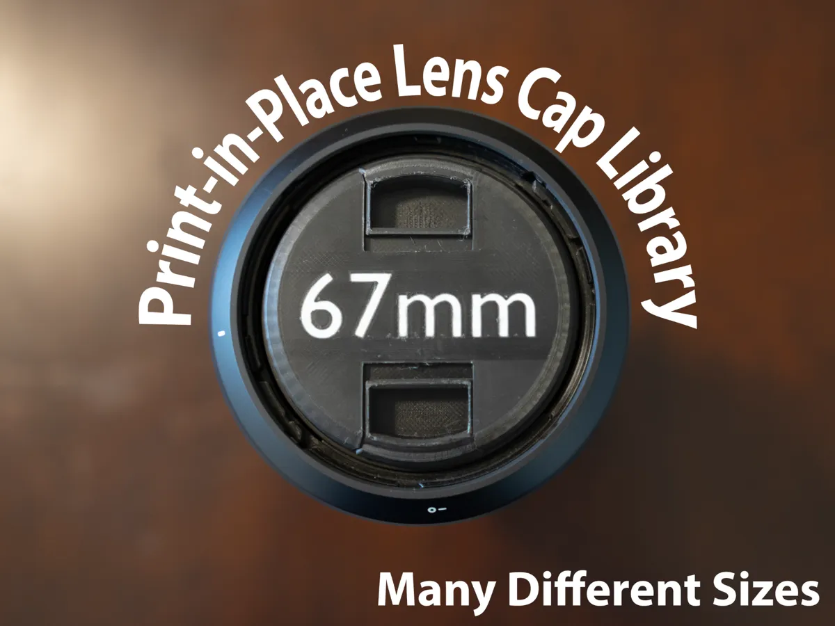 Lens Cap Library (Print in Place) - Free 3D Print Model - MakerWorld