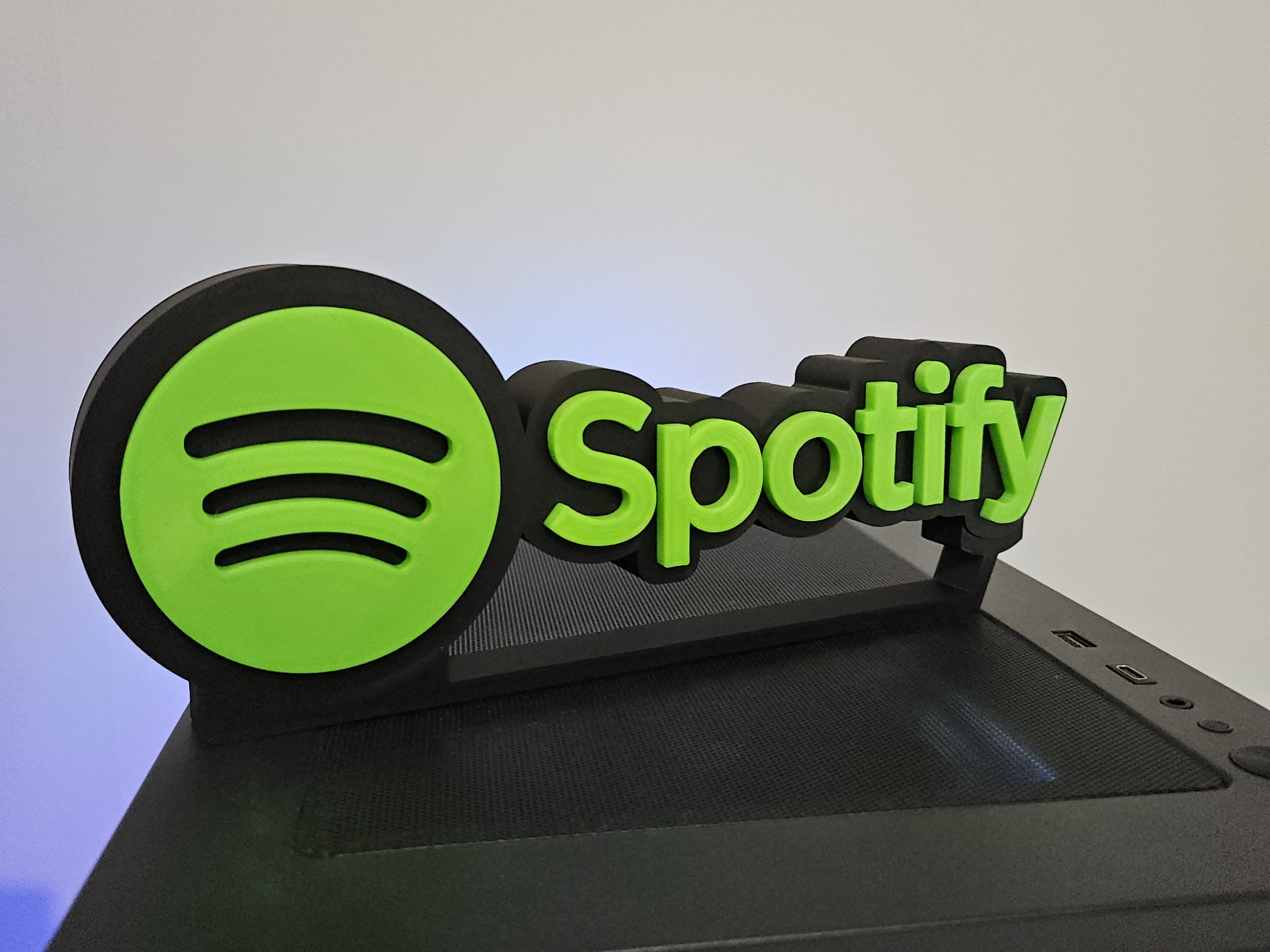 Spotify Logo Sign with Desktop Stand (No AMS)