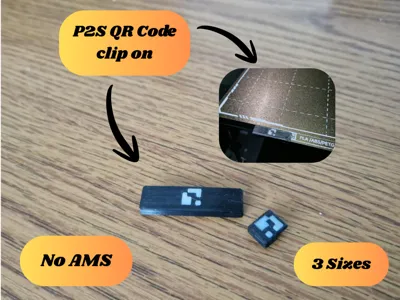 Slim P2S QR Code clip on plate