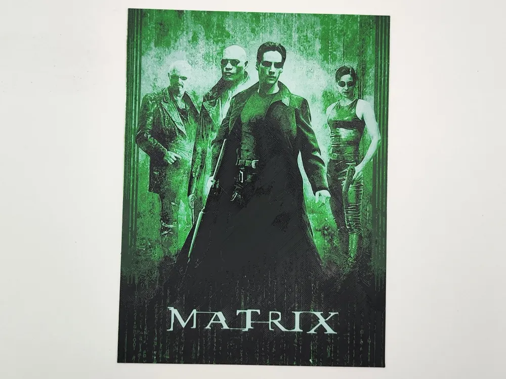Matrix poster - Hueforge by Altf4-Formation MakerWorld: Download Free ...