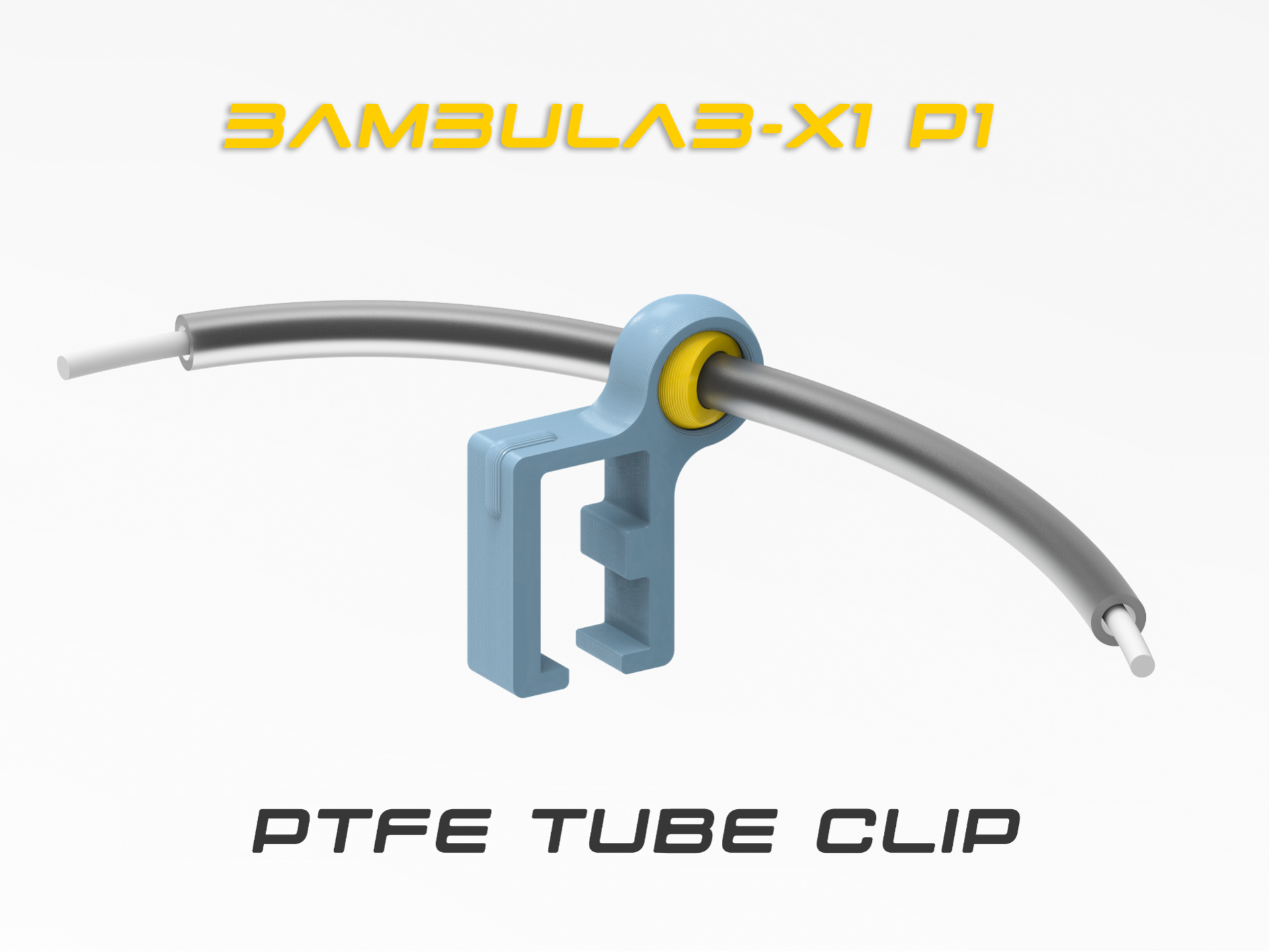 Customizable Self-Aligning PTFE Tube Cable Clip 