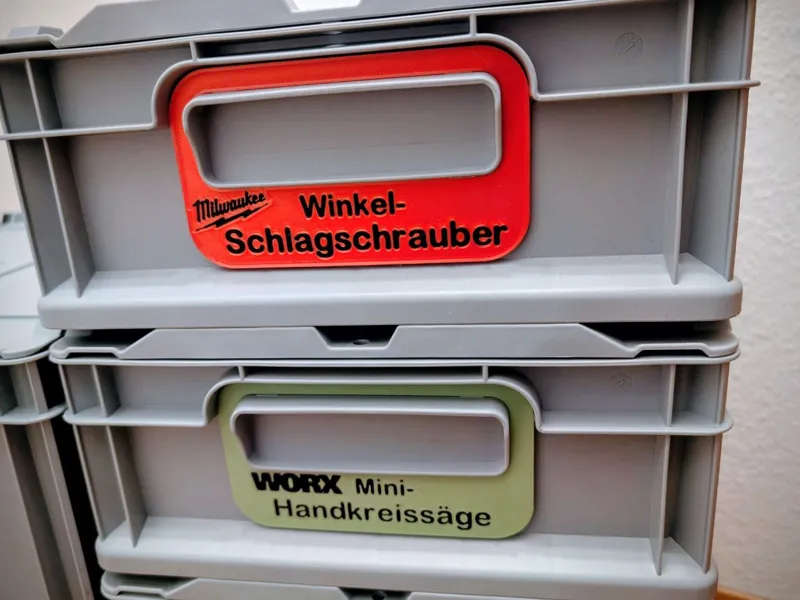 Eurobox NextGen Label Clips Case Box