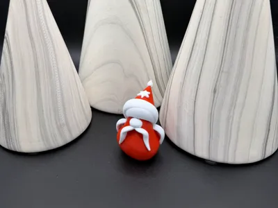 Minimal Christmas Gnome – Original Design