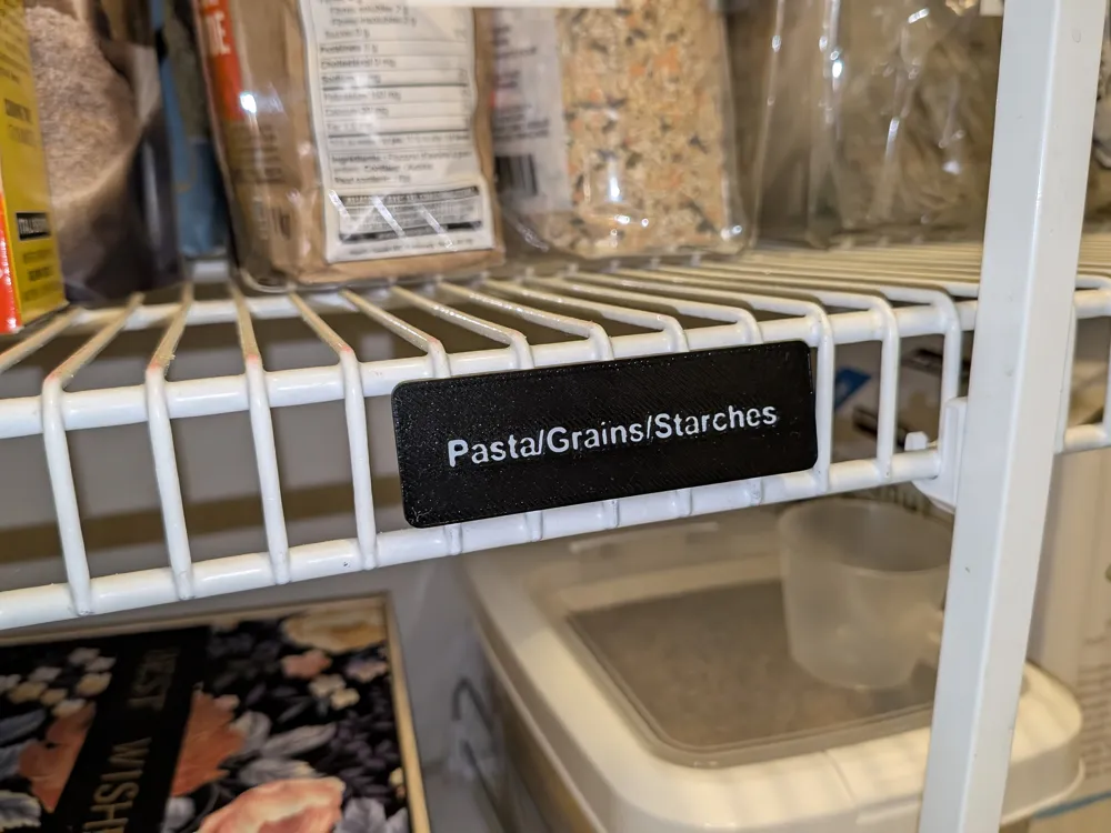 Parametric Wire Rack Clip-On Label Maker - Free 3D Print Model - MakerWorld