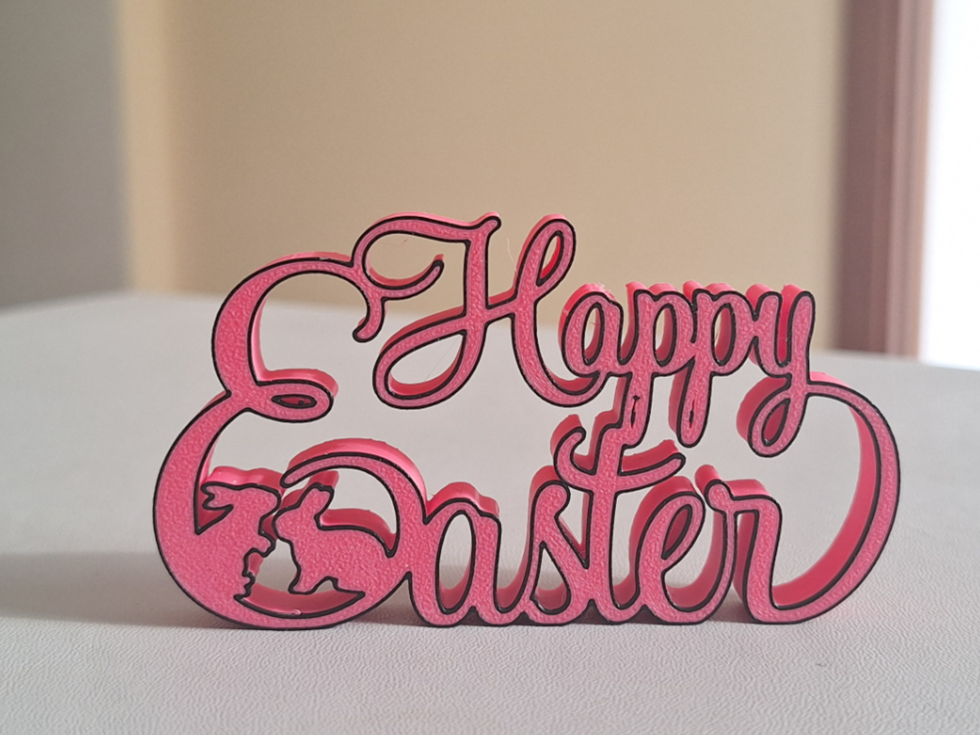 Scritta Happy Easter, decorazione pasquale
