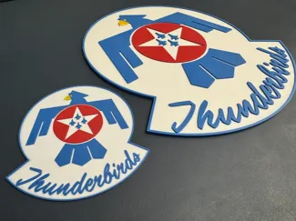 F-16 Thunderbirds Emblem – Multicolor 3D Print