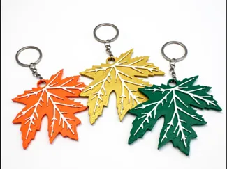 autumn leaf keychain