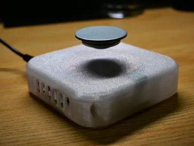 Transparent magnetic levitation movement housing