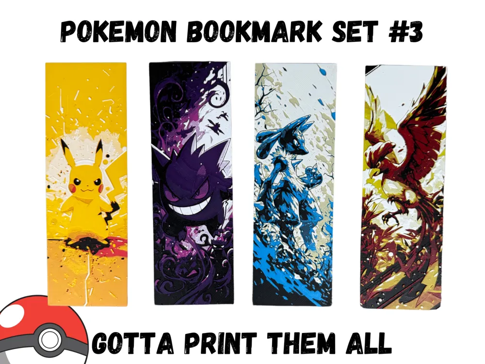 Pokemon Bookmark Collection #3