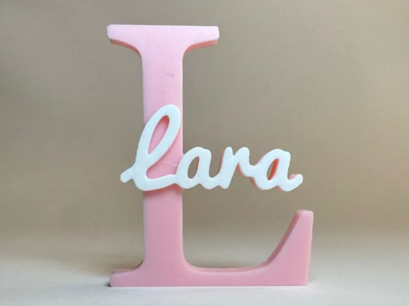 Placa de Identificação 3D - Lara