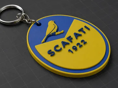Keychain Scafati emblem fan made 1922 personalized