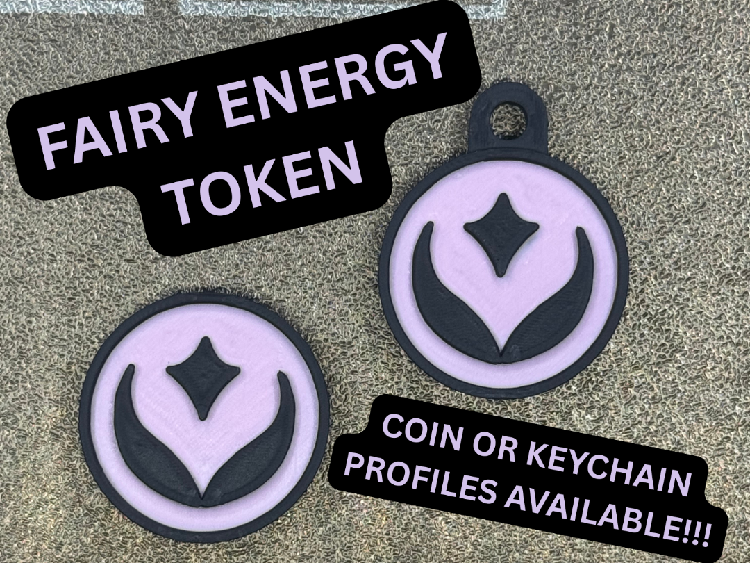 Pokemon Fairy Energy Token and Keychain