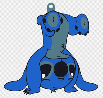 Stich keychain from Lilo & Stich