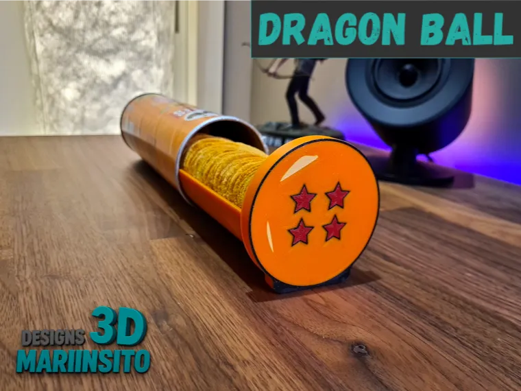 (Dragon Ball Version) Pringles tray with lid