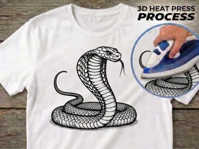 T-shirt Print - Snake