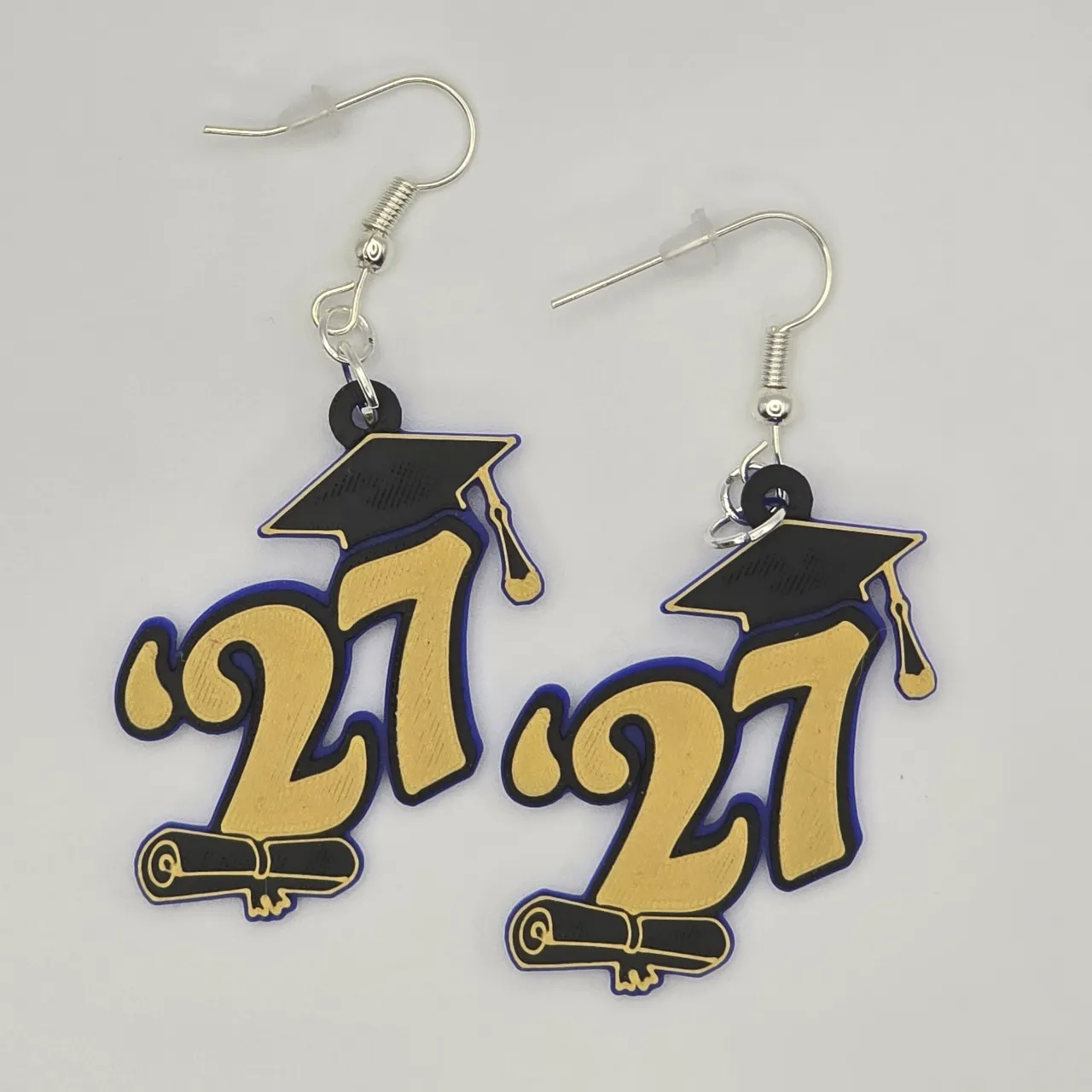 2027 Graduation Earrings view 3