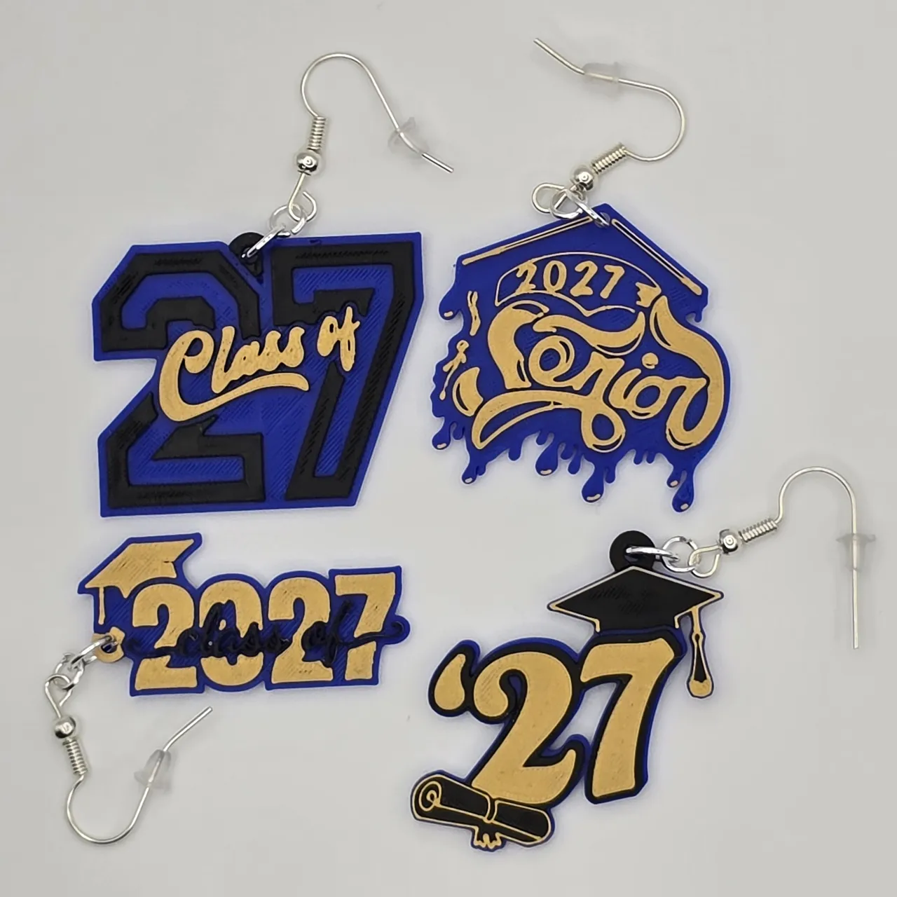 2027 Graduation Earrings view 2