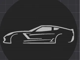 C7 Silhouette Coaster V1