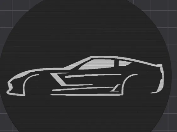 C7 Silhouette Coaster V1