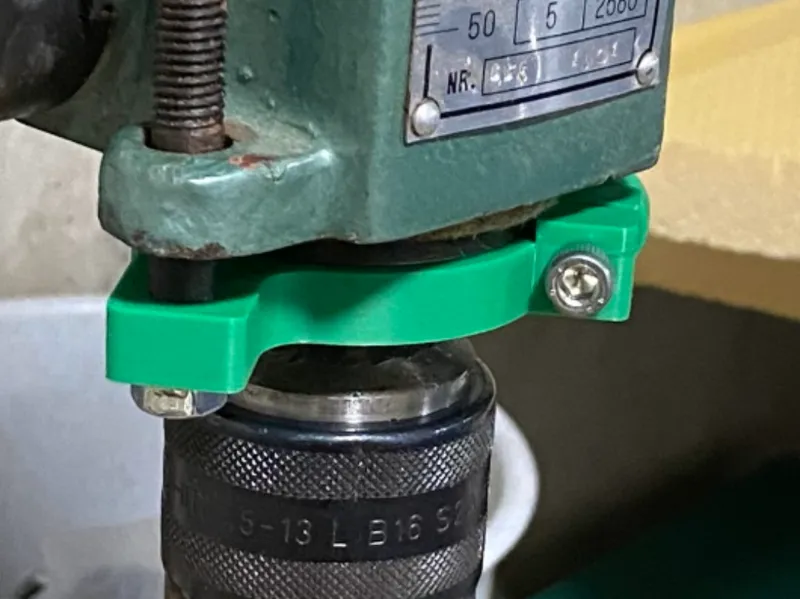 Depth stop for table drilling machine