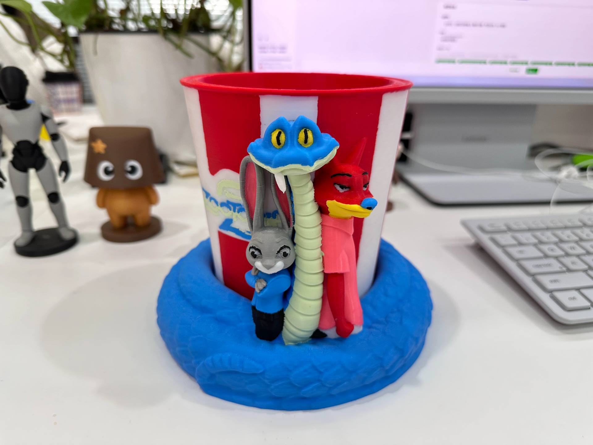 Zootopia 2 Popcorn Bucket (.3mf Full-Color Model)