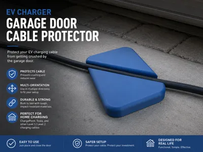 EV Charger Garage Door Cable Protector