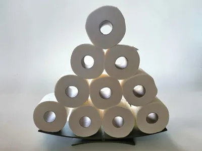 Pyramid Toilet Paper Holder 