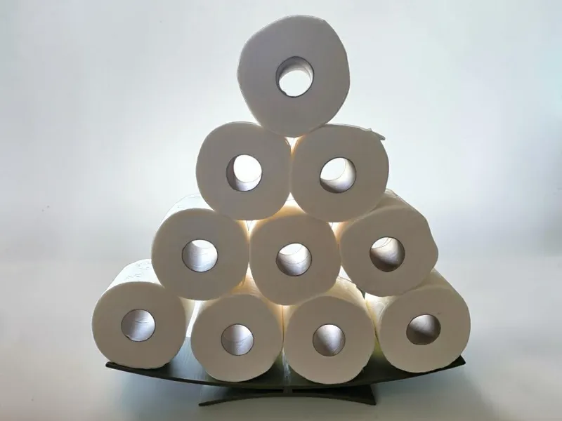 Pyramid Toilet Paper Holder 