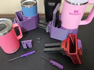 Modular V2 Cupholder System for Quantum Powerchair