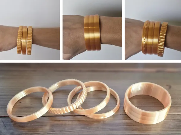Collection de bracelets rigides