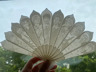 汪苏泷 人物合集浮雕扇子