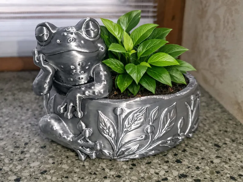 Pflanztopf Motiv Frosch