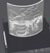 lithophane, 0.2mm layer, 2 walls, 99% infill