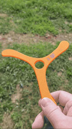 Tri-Blade Boomerang Style Thrower | Easy Print view 3