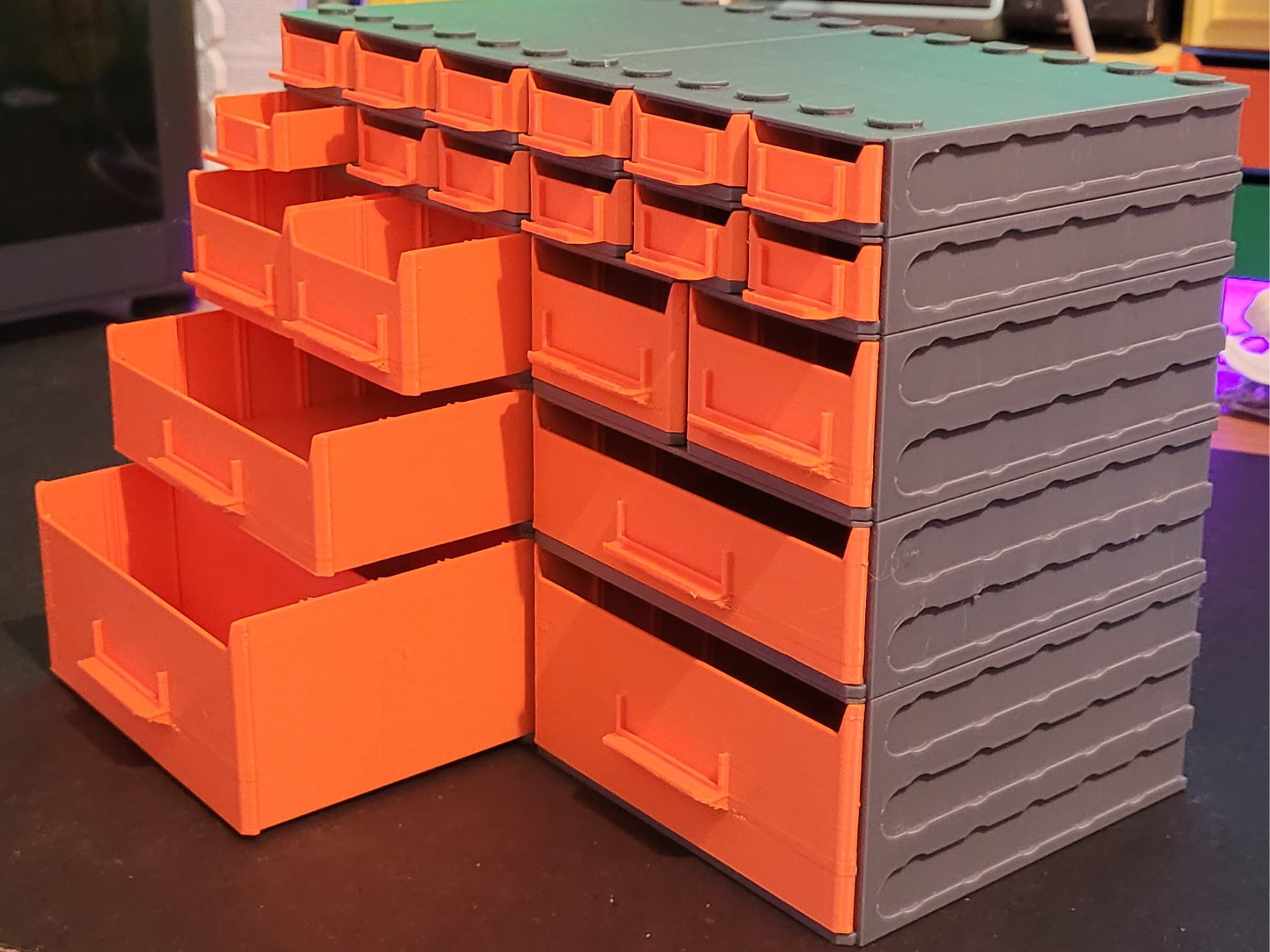 Stackable & Parametric/Customizable Drawers