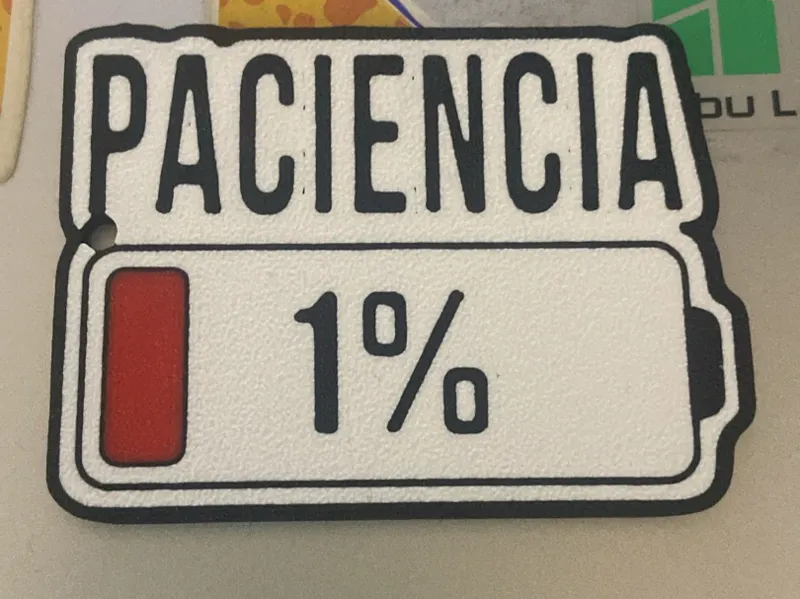 llavero paciencia 