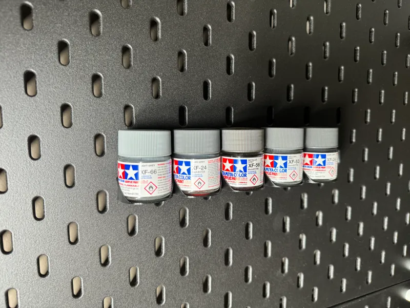 Tamiya 10ml Paint Holder - Ikea Skadis Collection